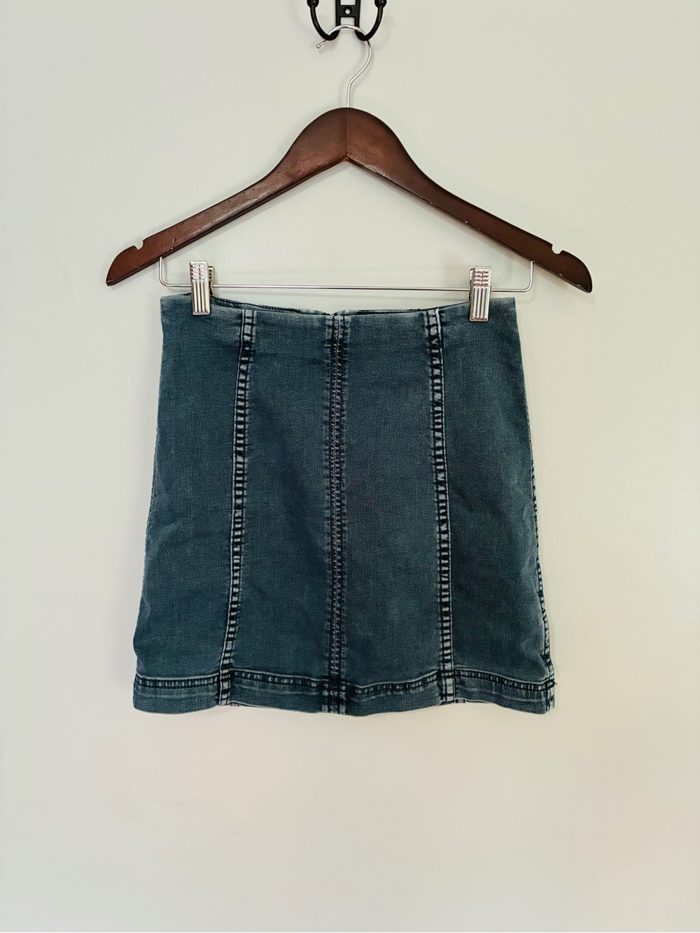 Free People Denim Panel Mini Skirt women’s 4